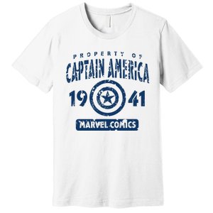 Property Of C.Aptain America Collegiate Premium T-Shirt