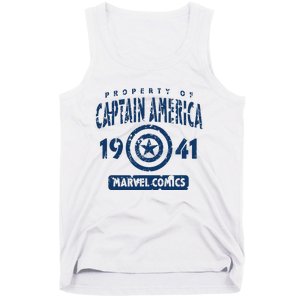 Property Of C.Aptain America Collegiate Tank Top