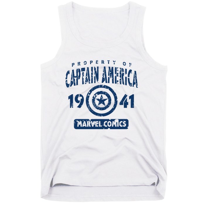 Property Of C.Aptain America Collegiate Tank Top