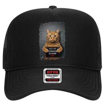 Possession of catnip ORANGE cat MUGSHOT AESTHETIC Trucker Hat