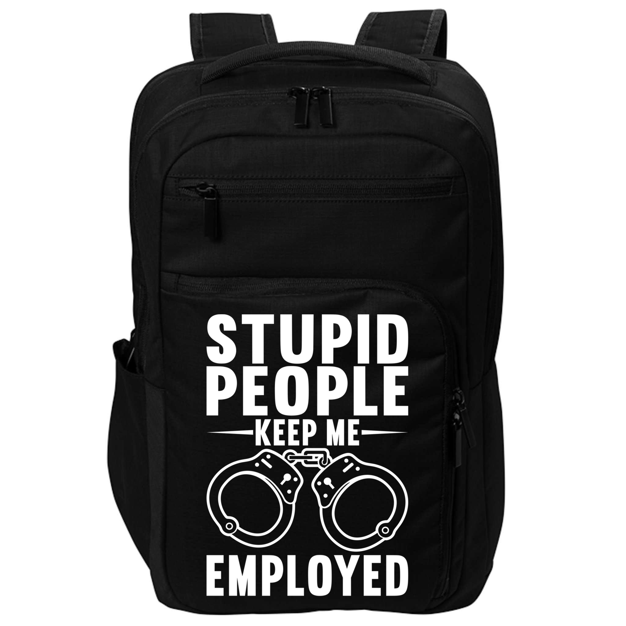 Police Officer Cop Police Policeman Gift Impact Tech Backpack