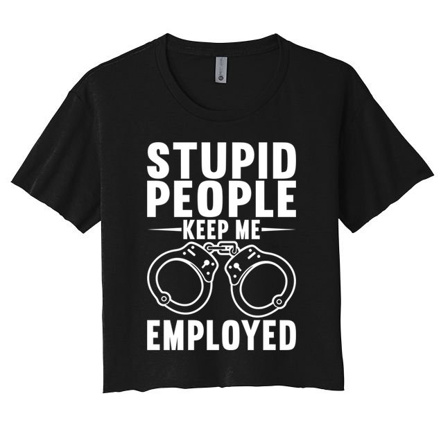 Police Officer Cop Police Policeman Gift Crop Top