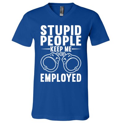 Police Officer Cop Police Policeman Gift V-Neck T-Shirt