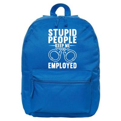 Police Officer Cop Police Policeman Gift 16 in Basic Backpack