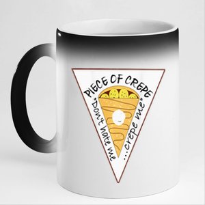 Piece Of Crepe Merch 11oz Black Color Changing Mug