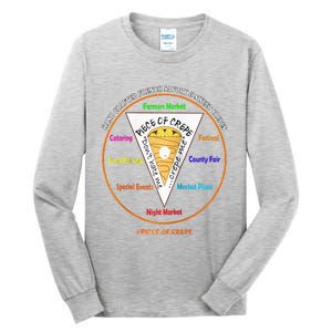 Piece Of Crepe Merch Raglan Baseball Tall Long Sleeve T-Shirt