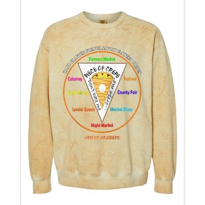 Piece Of Crepe Merch Raglan Baseball Colorblast Crewneck Sweatshirt