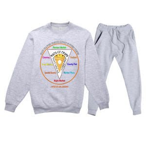 Piece Of Crepe Merch Raglan Baseball Premium Crewneck Sweatsuit Set