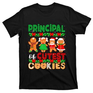 Principal Of Cutest Cookies Christmas Gingerbreads Baker T-Shirt