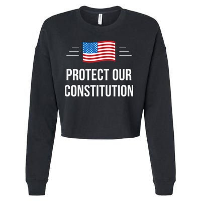 Protect Our Constitution Cropped Pullover Crew