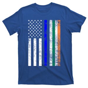 Police Officer Cop St Patrick's Day Irish American Flag Cute Gift T-Shirt