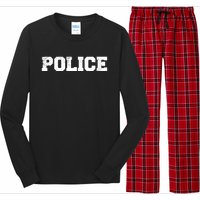 Police Officer Costume Apparel Swat Team Long Sleeve Pajama Set