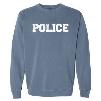 Police Officer Costume Apparel Swat Team Garment-Dyed Sweatshirt