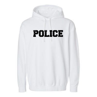 Police Officer Costume Apparel Swat Team Garment-Dyed Fleece Hoodie