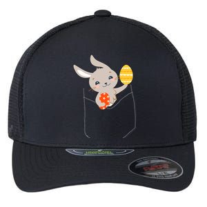 Pocket Easter Bunny Flexfit Unipanel Trucker Cap