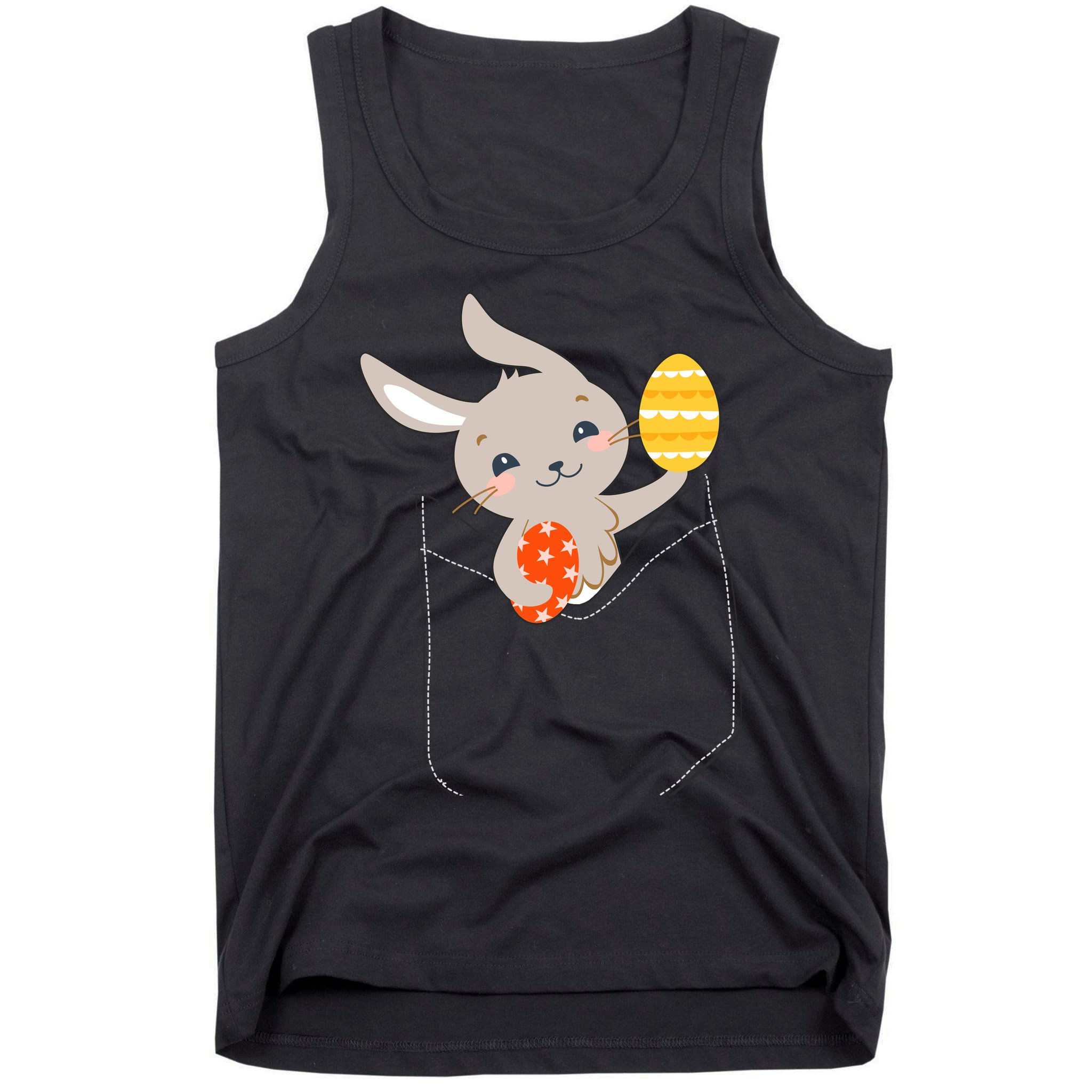 Pocket Easter Bunny Tank Top