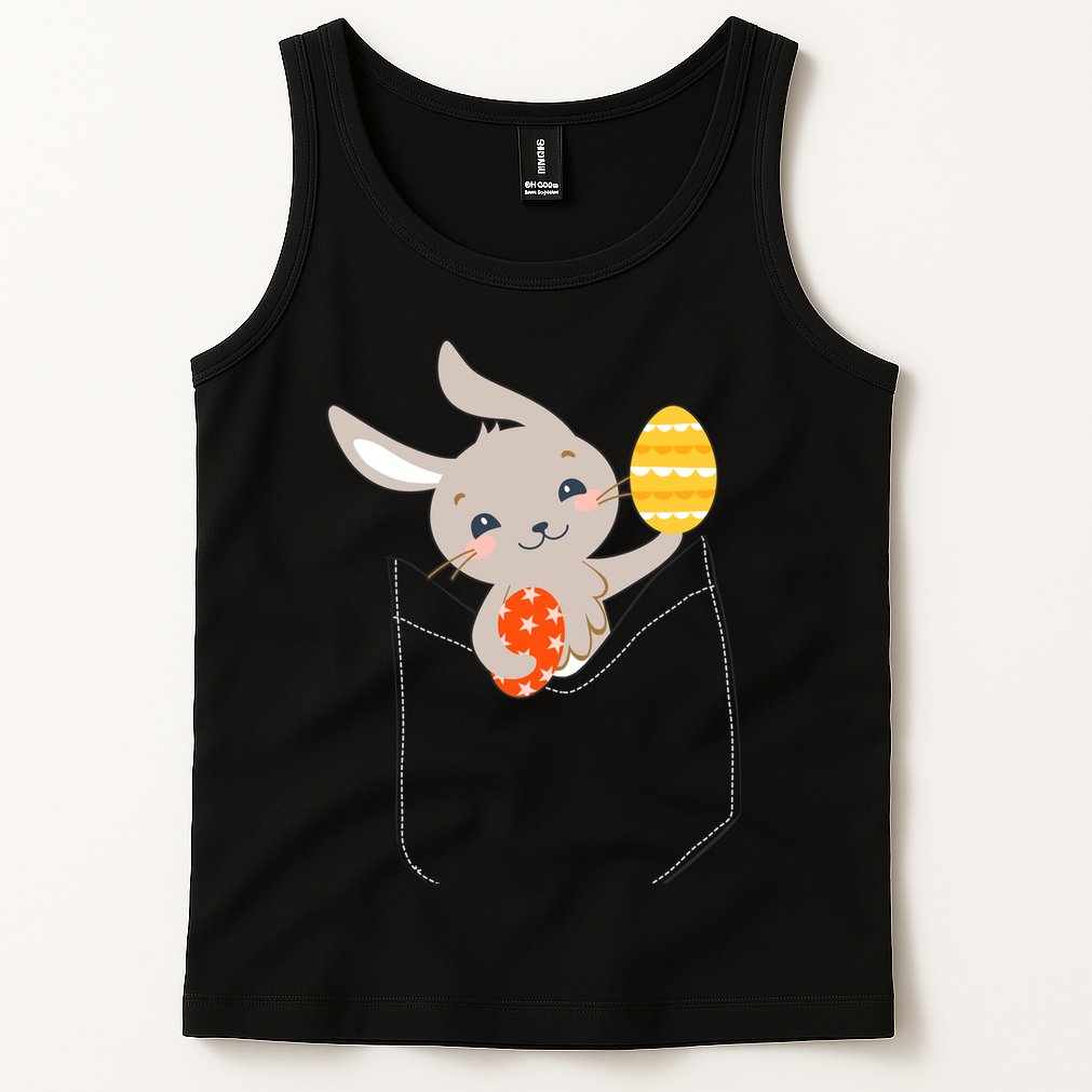 Pocket Easter Bunny Tank Top