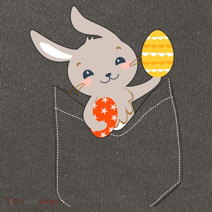 Pocket Easter Bunny Cotton Canvas Backpack