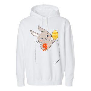 Pocket Easter Bunny Garment-Dyed Fleece Hoodie