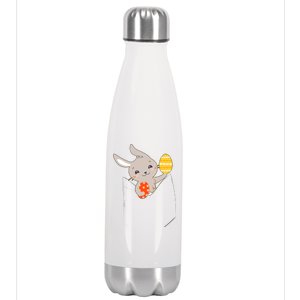 Pocket Easter Bunny Stainless Steel Insulated Water Bottle