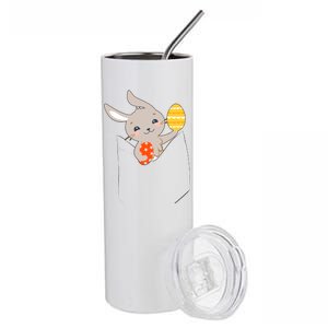 Pocket Easter Bunny Stainless Steel Tumbler