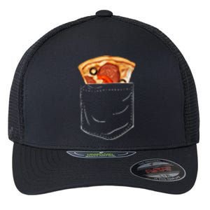 Pocket Pizza Slice Flexfit Unipanel Trucker Cap