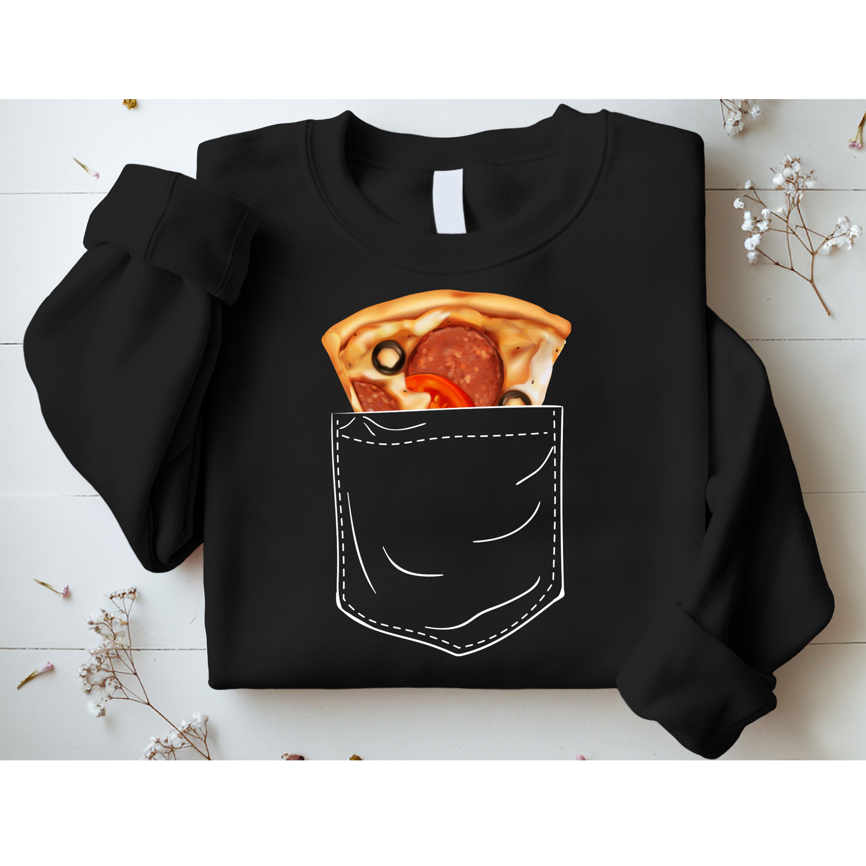 Pocket Pizza Slice Sweatshirt