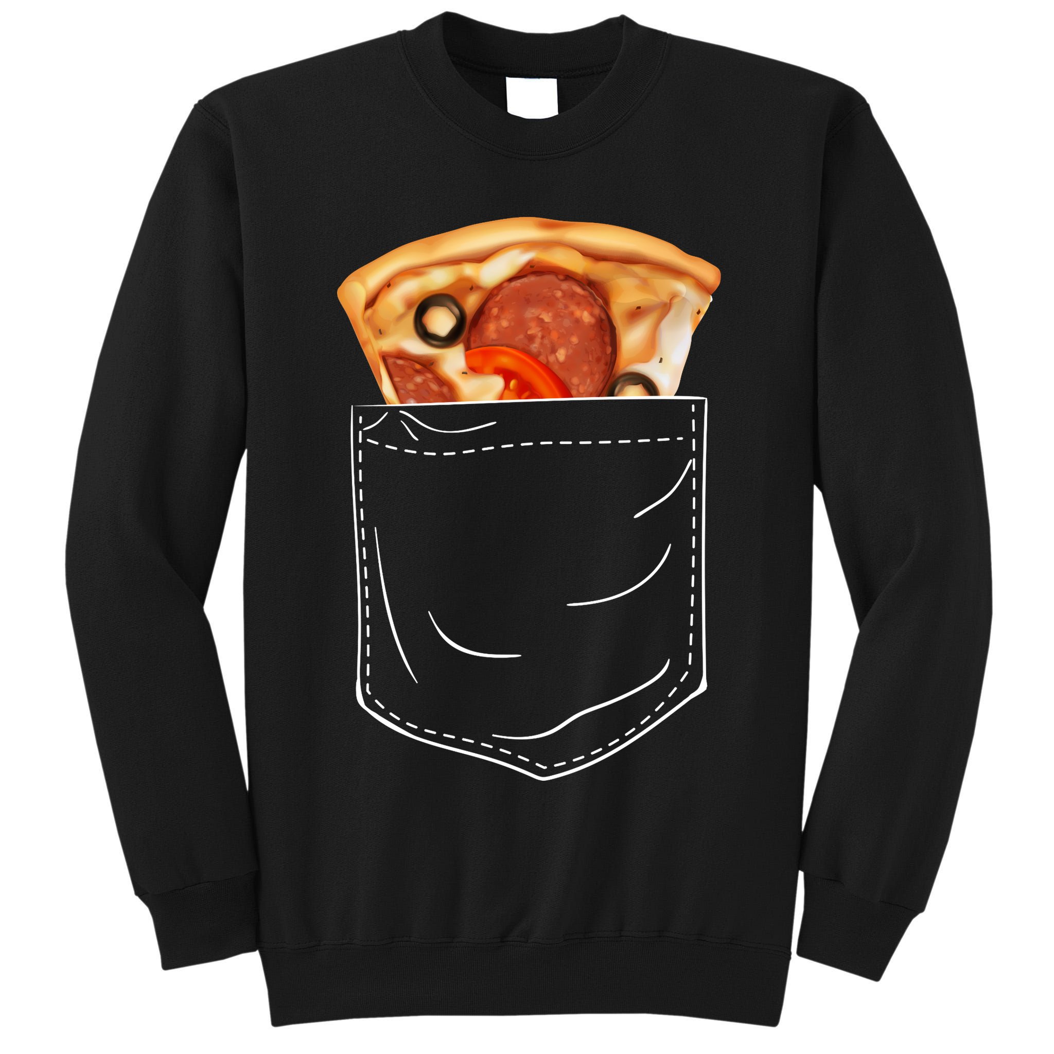 Pocket Pizza Slice Tall Sweatshirt