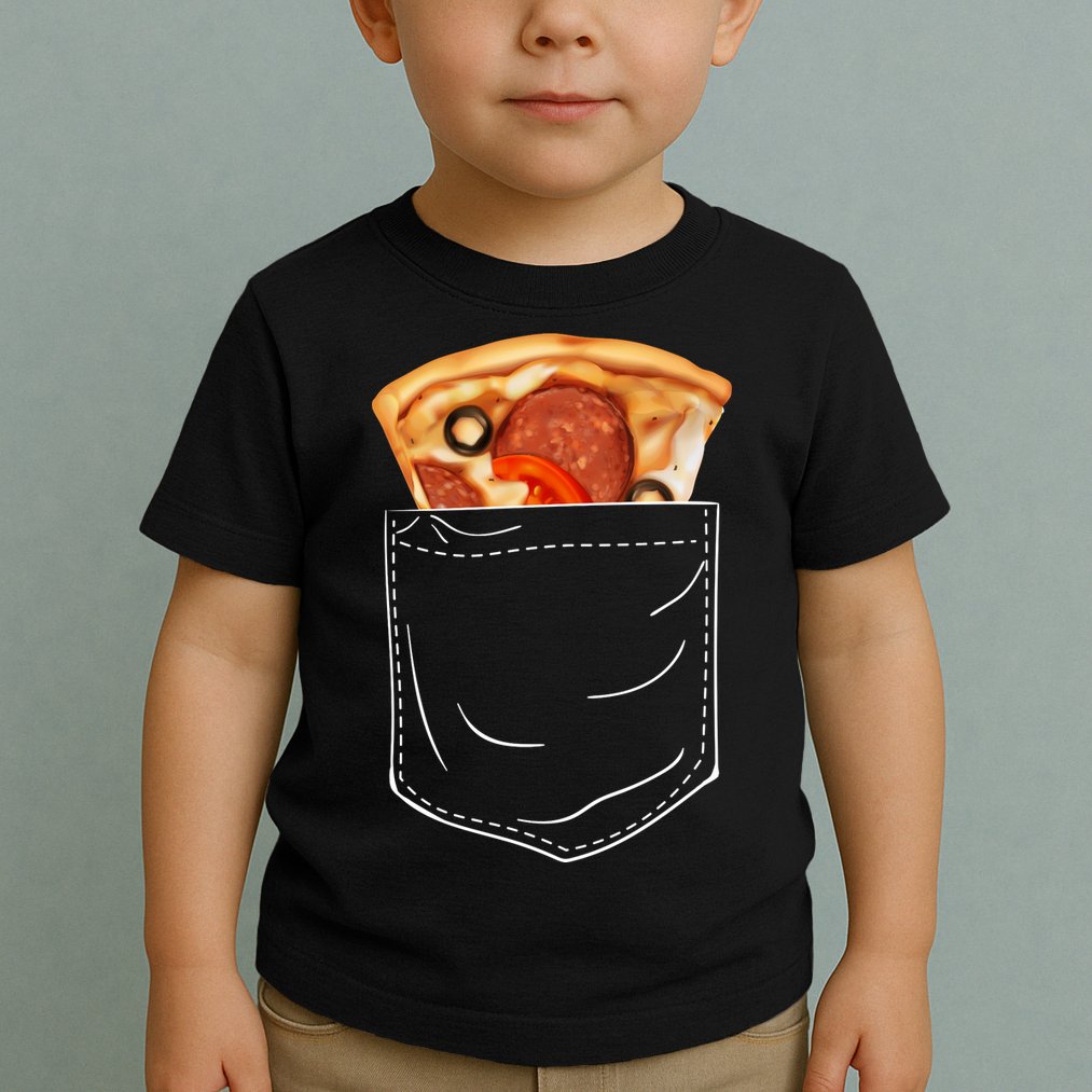 Pocket Pizza Slice Toddler T-Shirt