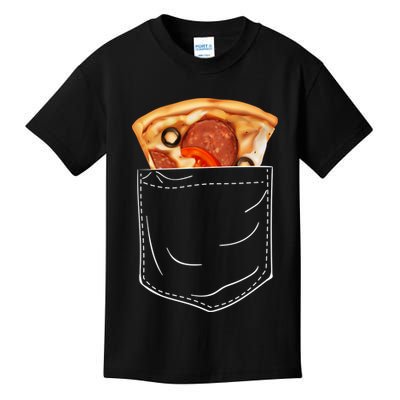 Pocket Pizza Slice Kids T-Shirt