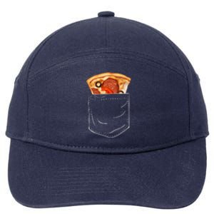 Pocket Pizza Slice 7-Panel Snapback Hat