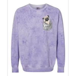 Pocket Pug Cute Colorblast Crewneck Sweatshirt