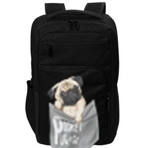 Pocket Pug Cute Impact Tech Backpack