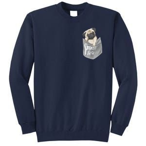 Pocket Pug Cute Tall Sweatshirt