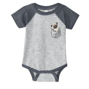 Pocket Pug Cute Infant Baby Jersey Bodysuit