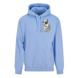 Pocket Pug Cute Unisex Surf Hoodie