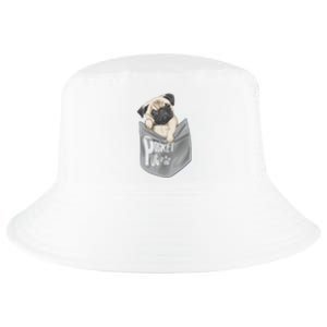 Pocket Pug Cute Cool Comfort Performance Bucket Hat