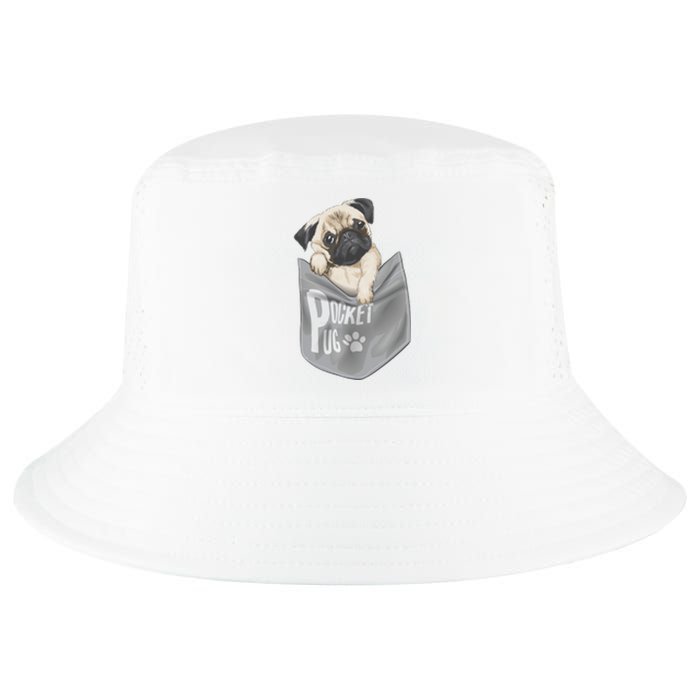 Pocket Pug Cute Cool Comfort Performance Bucket Hat