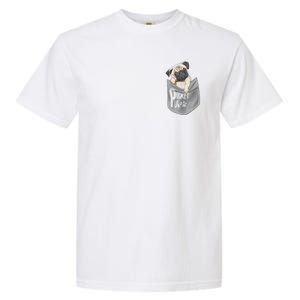 Pocket Pug Cute Garment-Dyed Heavyweight T-Shirt