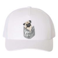 Pocket Pug Cute Yupoong Adult 5-Panel Trucker Hat