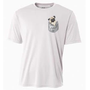 Pocket Pug Cute Cooling Performance Crew T-Shirt