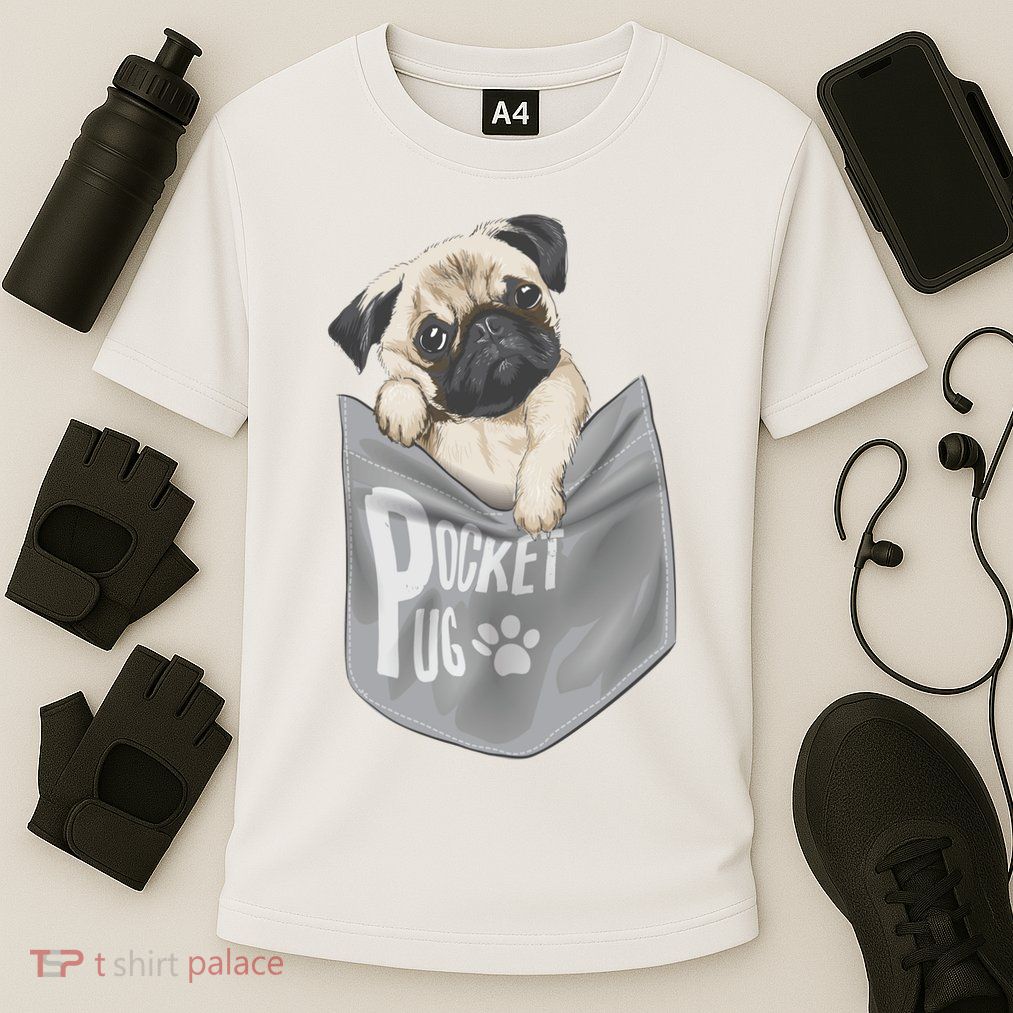 Pocket Pug Cute Performance Shirt