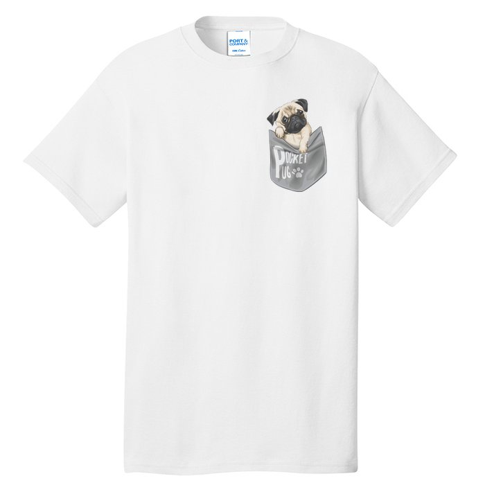 Pocket Pug Cute Tall T-Shirt