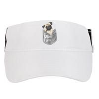 Pocket Pug Cute Adult Drive Performance Visor