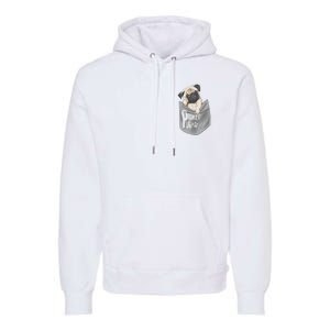 Pocket Pug Cute Premium Hoodie