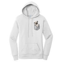 Pocket Pug Cute Women's Pullover Hoodie