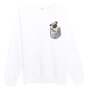 Pocket Pug Cute Premium Crewneck Sweatshirt