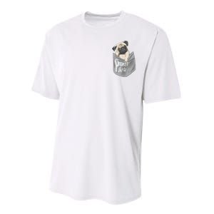 Pocket Pug Cute Performance Sprint T-Shirt