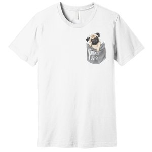 Pocket Pug Cute Premium T-Shirt