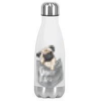 Pocket Pug Cute Stainless Steel Insulated Water Bottle